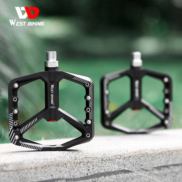 WEST BIKING Bicycle Pedals Flat Platform Widening Bike Pedal Footboard Anti Slip