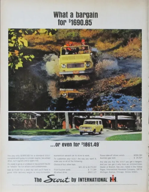 International Scout Ad Magazine Print Automobile