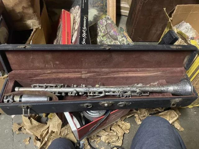 Vintage The Pedler Custom Built Silver Clarinet Hoosier Elkhart Indiana
