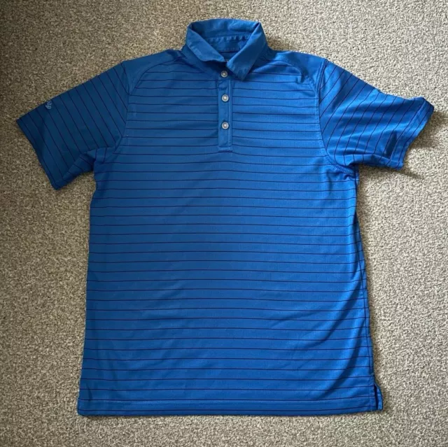 CALLAWAY MENS Blue Golf Opti-Dri Polo Shirt Short Sleeve Sports Top - SIZE SMALL