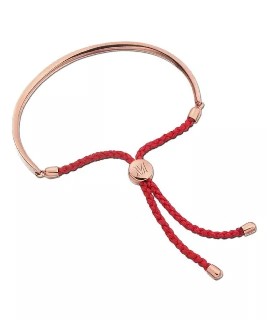 Monica Vinader Corail Rouge or Rose Fiji Bracelet Amitié