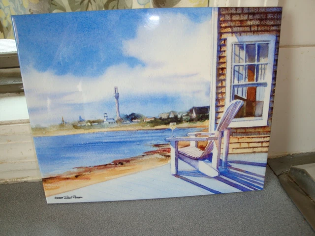 Exc Cape Art  5'Oclock Somewhere Susan Tilton Pecora 10X8 Ceramic Tile 3
