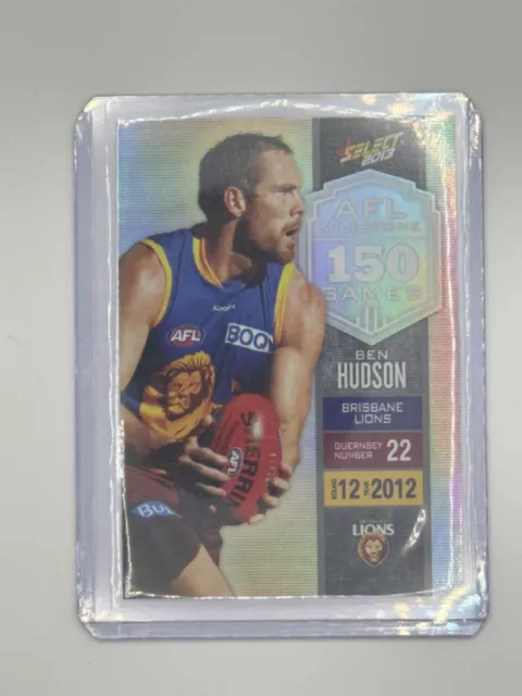 2013 AFL Select Trading Cards Milestone Games Carlton Port Brisbane Collingwood