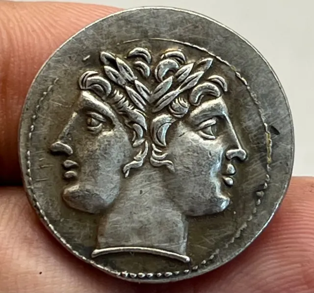 Wonderful old Roman solid silver Rare unique Roman coin