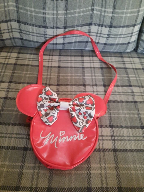 Disney pink Bow Minnie Mouse Shoulder Bag Super Cute