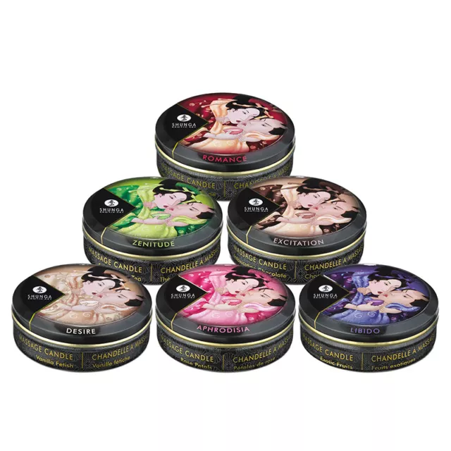 Shunga Massage Candle 30ml Oil Herbal Aphrodisiac Spanish Fly Love Erotic Art 2