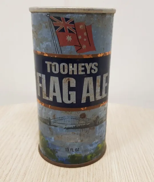 Vintage Tooheys Flag Ale 13fl Oz Beer Can Empty
