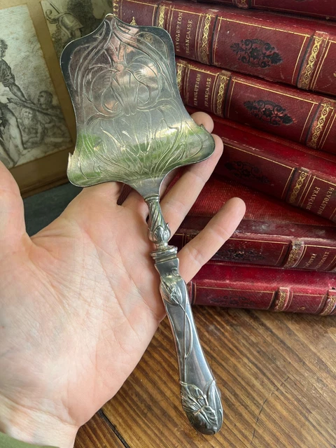 PELLE DE SERVICE Argent Massif Poincon 800 Art Nouveau Table & Couvert EUR 144,00 - PicClick FR