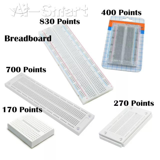 Mini Solderless Breadboard 170 270 400 700 830 Contacts Tie Points PCB Board New