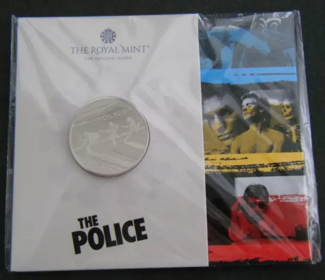 2023 The Police UK £5 BU Coin Royal Mint Sealed Pack in stock