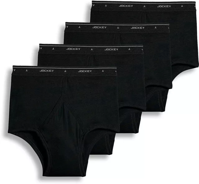 Jockey Men's Cotton Full-Rise Brief 4-Pack