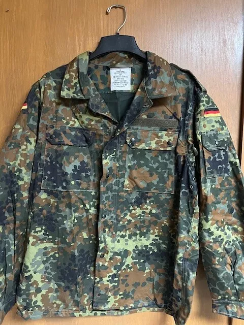 German Flecktarn Army Field Shirt, Extra Large