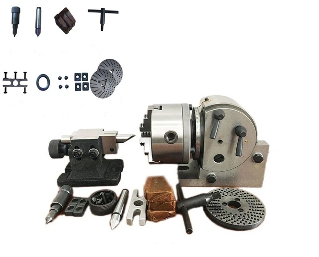 High Strength BS-0 Dividing Head Plates Milling Set Tail Head Stock 5 Inch High Strength BS-0 Dividing Head Plates Milling Set Tail Head Stock 5 Inch