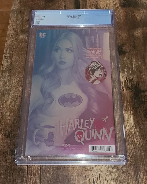 Harley Quinn #24 CGC 9.8 Graded Warren Louw Store Virgin Foil Variant DC Comics 2