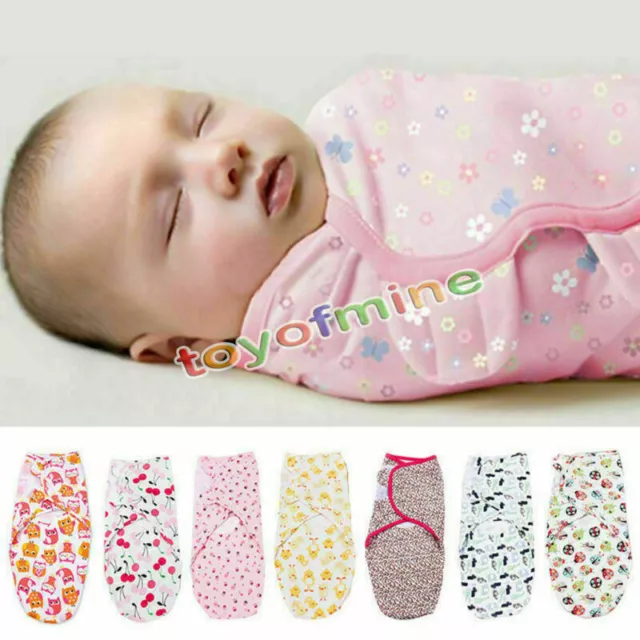 Newborn Infant réglable coton Swaddle Wrap bébé badine Sleeping Bag Blanket