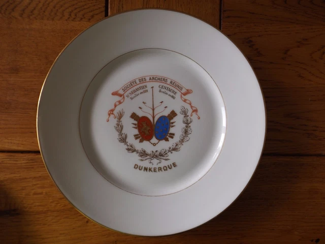 Assiette De Tir à L'arc, Confrérie Saint-Sébastien 1556-1955, Hazebrouck