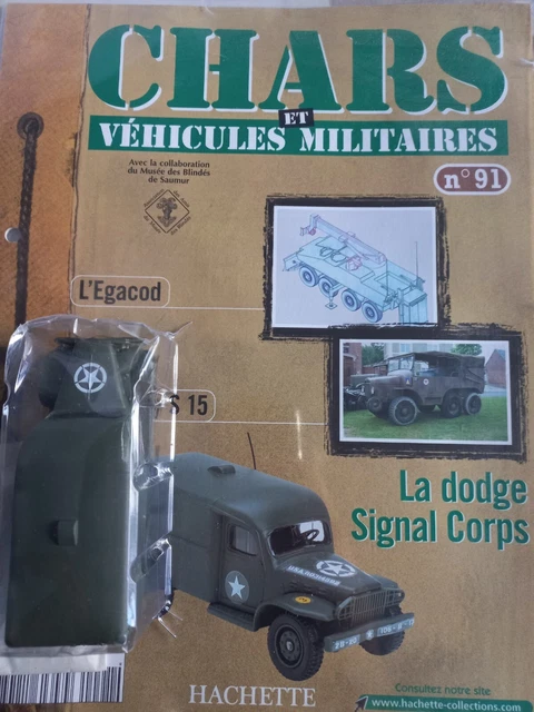 SOLIDO DODGE WC 54 signal corps radio, militaire avec planche décalcs