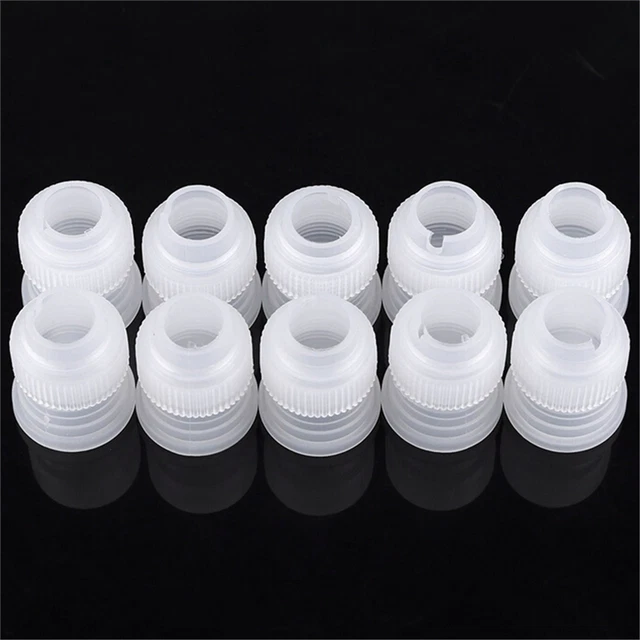 10 piezas Adaptador Acoplador Hielo Tubería Bolsa Boquilla Pastelería Decoración T,AP