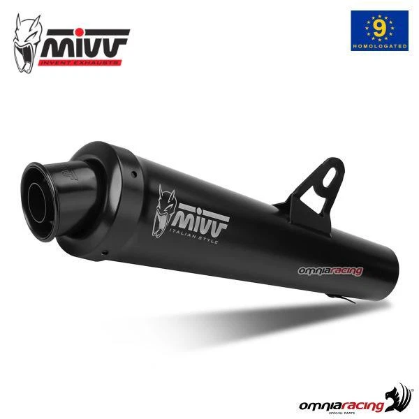 Pot D'échappement MIVV MK3 Homologué - Kawasaki Z900 2017-2019 - Acier Noir - Garde Catalyse OEM - 9
