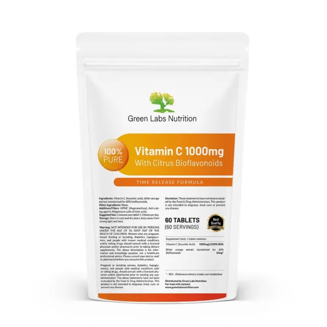 Vitamin C 1000mg With Citrus Bioflavonoids Time Release Formula