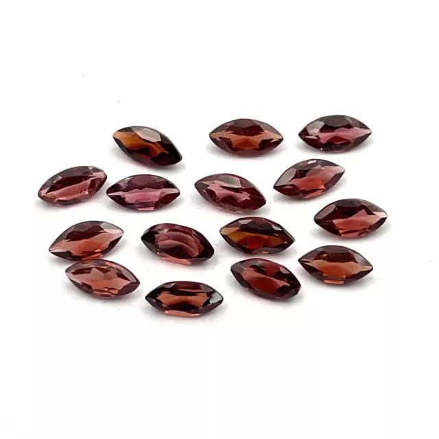 Garnet Faceted Marquise Cut Loose Gemstone 8x4 mm Natural 65 Pcs Lot 47.75 Cts