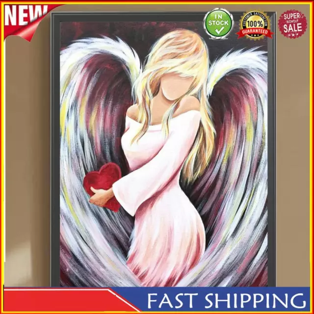 5D Kit Rhinestone Picture DIY Heart Angel Full Round Drill Diamond Painting Gift