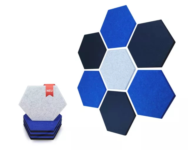 Hexagon Akustikplatten Selbstklebend Schallabsorber Schalldämmung Akustikpaneel