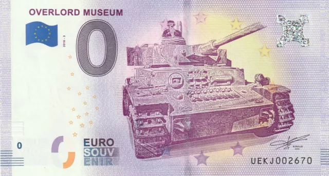 A 2018-3 Billet Souvenir - Ue Bw - 14 710 Overlord Museum / Char / Tank