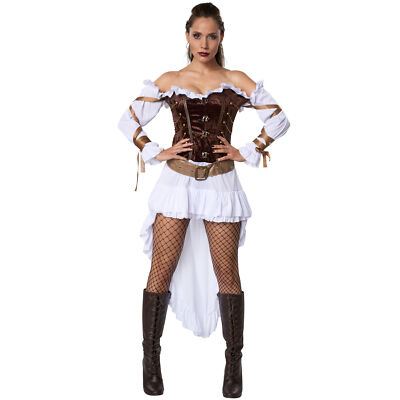 Déguisement Femme STEAMPUNK XL 44 Costume Adulte Victorien NEUF pas cher 