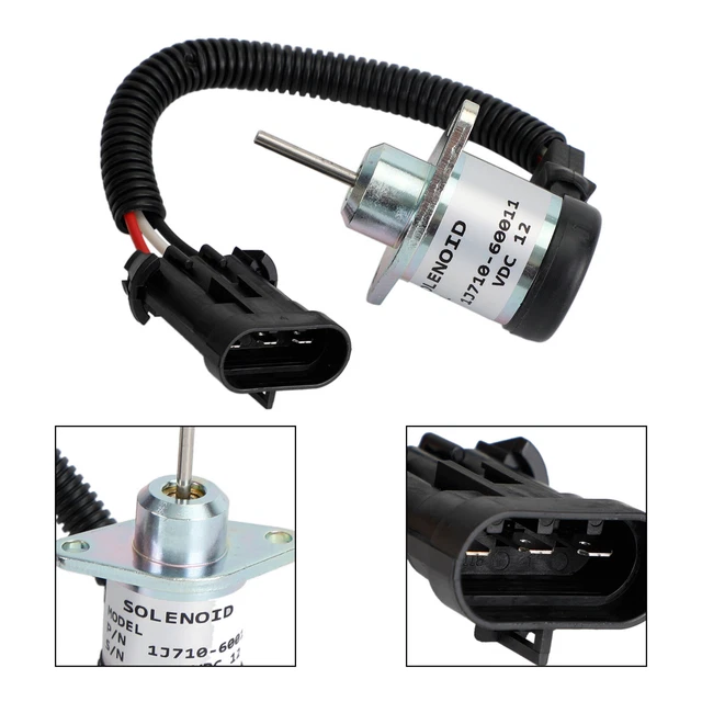 1J710-60011 Carburant Arrêt Solénoïde Pour Moteur Kubota V2607 S