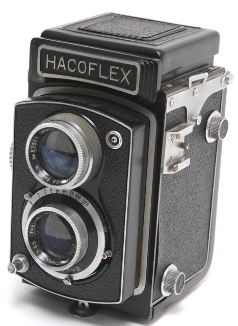 Cámara de película Hachiyo Kogaku Haking Hacoflex TLR 120 6x6 con anatigmat Tri Lausar