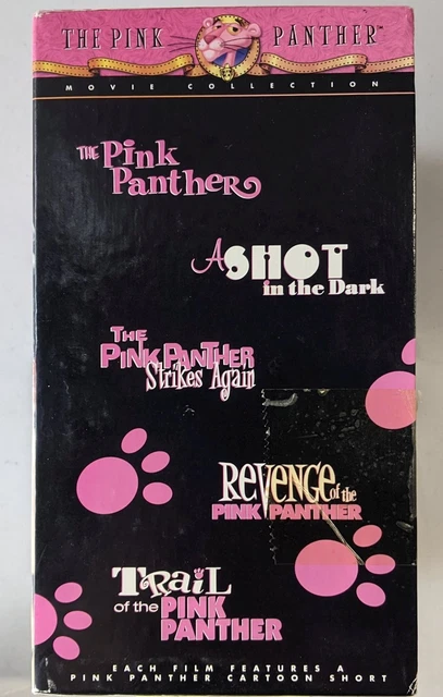 British Box Set Actor THE PINK PANTHER 5 Box Set Movie Film Collection Peter Sellers VHS £18. ...