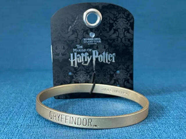 Warner Bros Harry Potter Studio Tour London Gryffindor Metal Bangle Bracelet