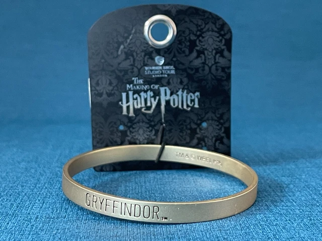 Warner Bros Harry Potter Studio Tour London Gryffindor Metal Bangle Bracelet