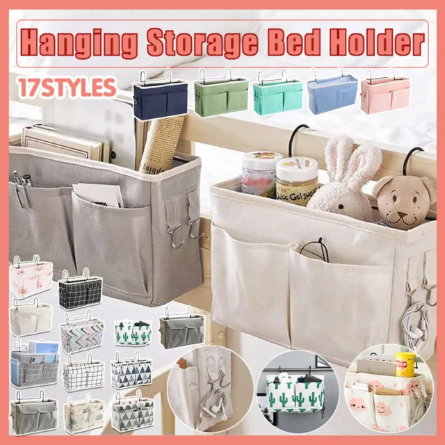 Bedside Caddy Hanging Storage Bed Holder Couch Organizer Container Bag Pocket AU