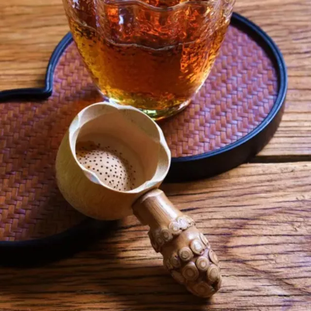 Retro Natural Bamboo Tea Filters Japanese Tea Infusor Tea Strainer  Teahouse