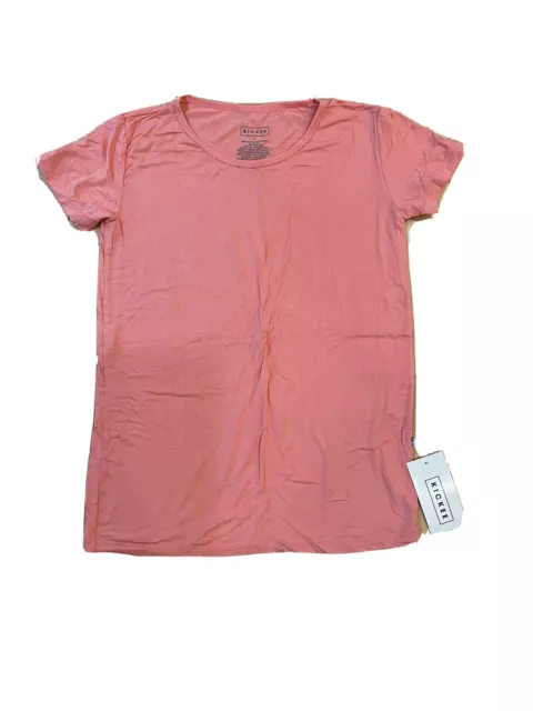 NWT Kickee pants women’s short sleeve shirt Lucy goosy pink size small