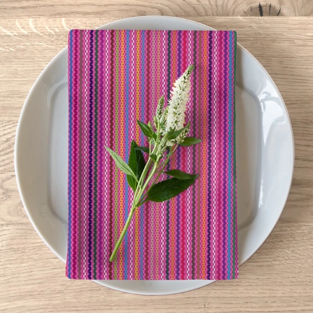 Rosaq - Graceful Andean Napkins - Elegant Dining Room Decor 4-pc Set