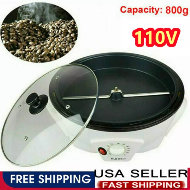 Electric Coffee Bean Roasting Machine Household Coffee Roaster Baker 1200W 800g