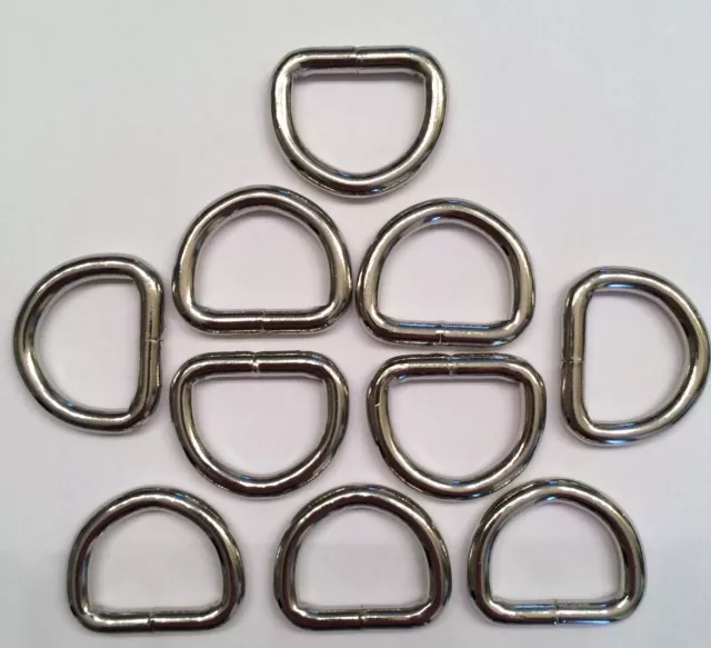 Paquete de 10 anillos de ciervo sólido de 3/4" 1131-12 correa de cuero bronceado anillo de escrituras de acero