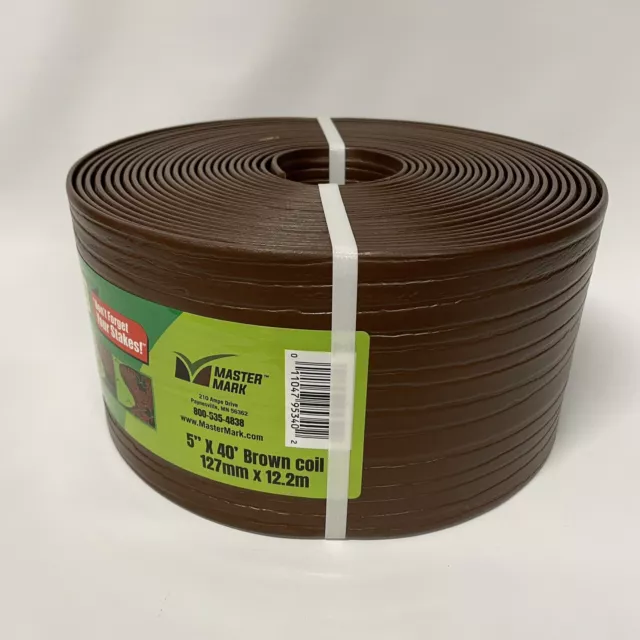 Master Mark Plastics 95340 Terrace Board Landscape Edging Coil 5” X 40’ BROWN 2