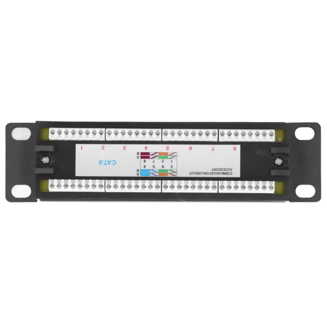 8 Ports Patch Panel Network Patch Bracket 0.17dB Return Loss Wall Mount ABS