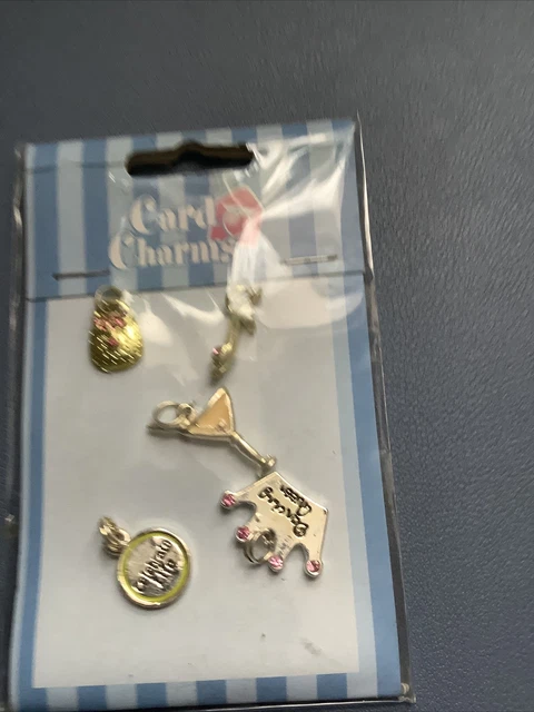 Set of 5 Girl’s Night Out themed charms for cardmaking & other crafts - BNIP