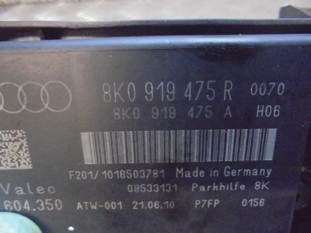 2010 AUDI A4 S Line 4DR SALOON PARKING AID MODULE 8K0919475R 2