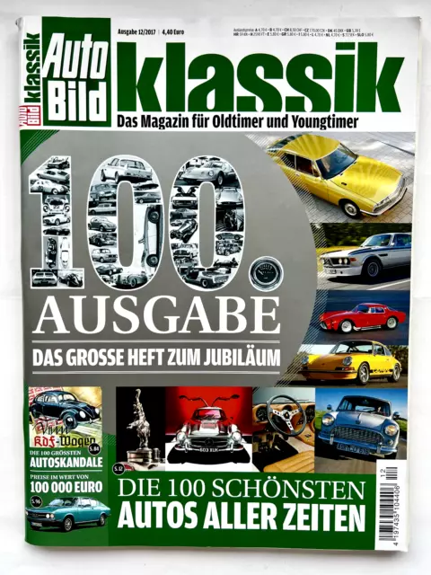 Auto Bild klassik 12/2017 (Dez. 2017), guter Zustand! 100 schönsten Autos etc.