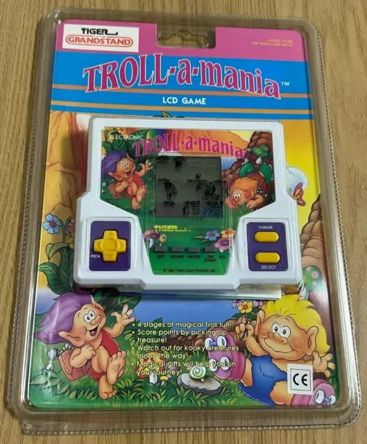New & Sealed Tiger Grandstand Troll-A-Mania 1992 LCD Game -🤔Make An Offer🤔