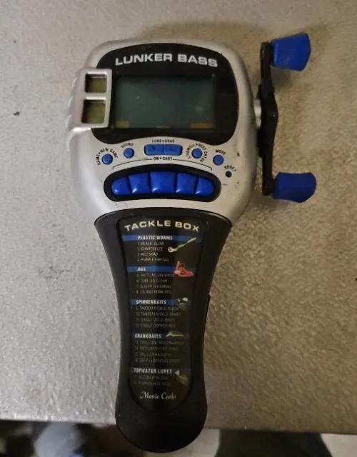 Lunker Bass Fishin' Radica Electronic Handheld Fishing Game 1997