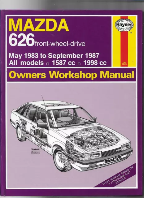 Mazda 626 FWD (1983-1987) Haynes Owners Workshop Manual Repair Repair Book