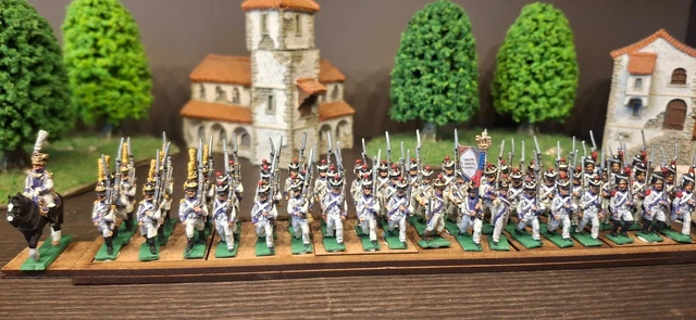 Figurines Grognards De Napoléon - 1er Empire - Bronze Peint 70 Mm - Infanterie