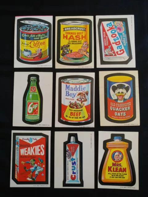 1973 Wacky Packages 1st Series WB Partial Set 19 Of 30 W Puzzle